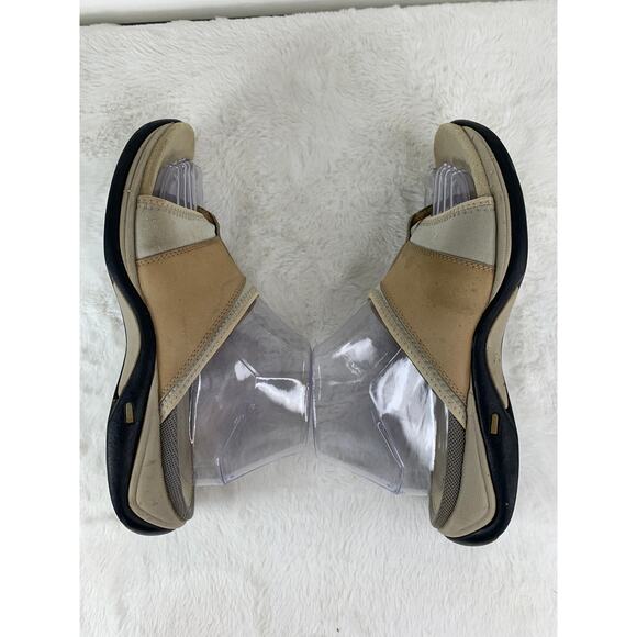 Clarks Springers Women’s Sandals Slides Tan/Brown Size 8 - Picture 4 of 5